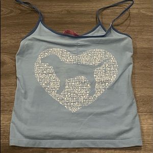 Pink Victoria’s Secret Cropped tank top